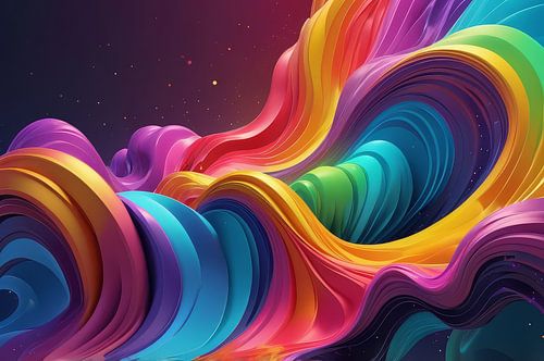 abstracte achtergrond poollicht regenboog