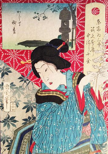 Vintage Japanse Geisha