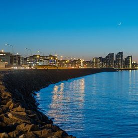 Heure bleue à Reykjavik, Islande sur Hans Kool