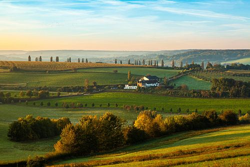 Sunrise at Eys, the Tuscany of South Limburg, Netherlands