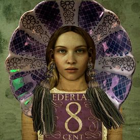 Pop-Art Schönheit Holland Parlemur Stempel von Yvonne Zeldenthuis