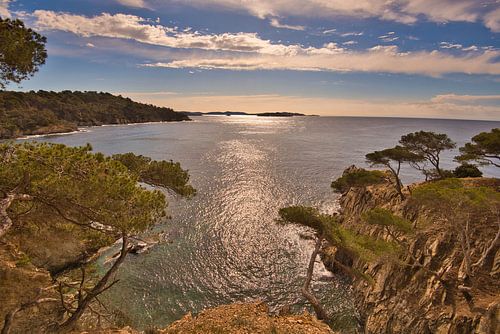 Baie sur la presqu'île de Giens dans le sud de la France