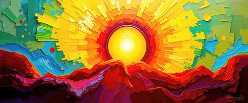 Coucher de soleil sur des roches brunes - Une ode à la lumière, à la couleur et à l'éphémère