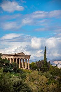 Griechischer Tempel in Athen. von Floyd Angenent