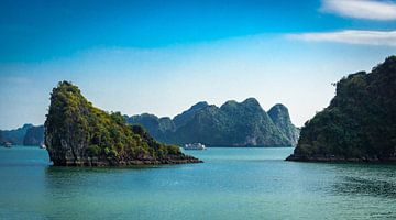 Rotsen in Halong Bay, Vietnam