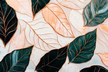 Leaves pattern by Poster Art Shop