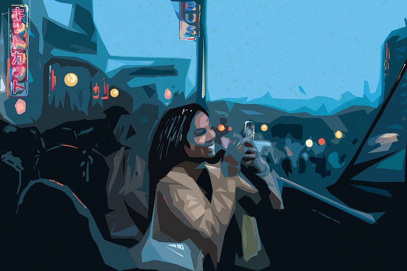 Tourist in Amsterdam von Bert-Jan de Wagenaar