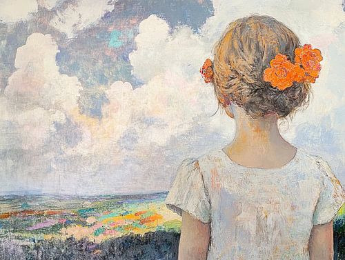 Landschap met bloemen