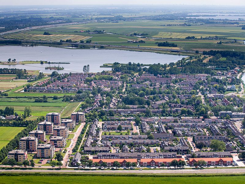 Ouderkerk from above by Inge Wiedijk