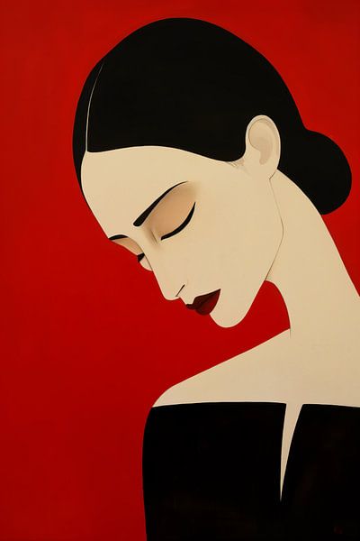 Vrouw abstract van Bert Nijholt