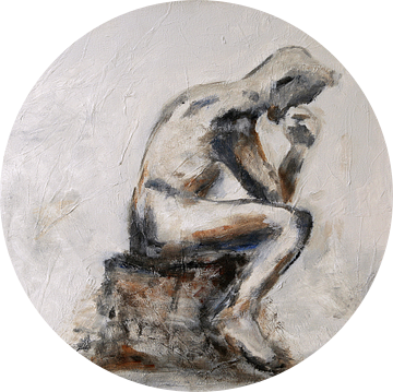 De denker, het beeld van Rodin van Linda Dammann