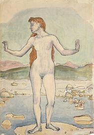 Weiblicher Akt in der Landschaft, Ferdinand Hodler