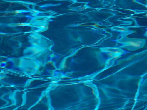 Crystalline Reflections: Gentle ripples in pale blue (2)