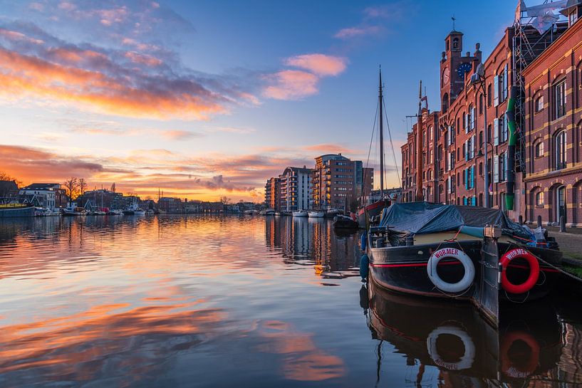 Zicht op Zaan in Wormer van Pieter Struiksma