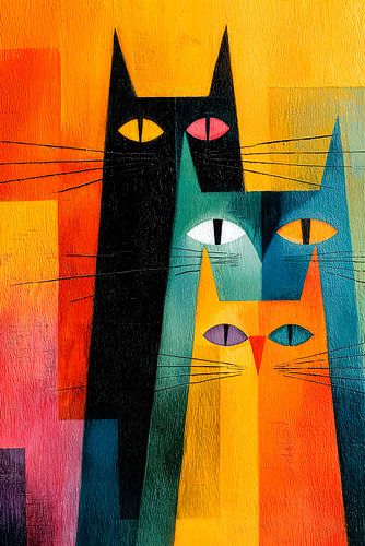 Artistic Cats by Harry Hadders Design