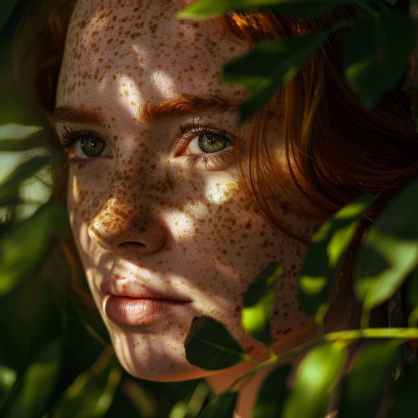 Natural beauty: Portrait of a woman by Poster Art Shop