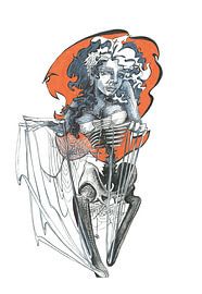 Mysterious Elegance - Unique Art Print by enola cras