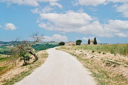 Italie Toscane Chapelle Vitaleta à San Quirico d'Orcia