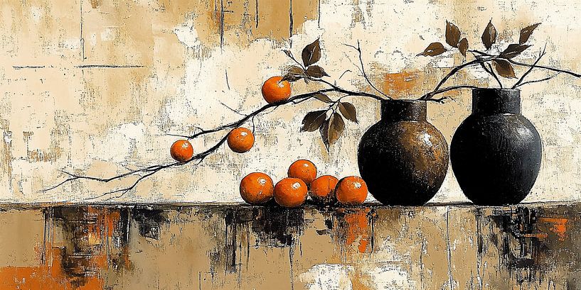 Scène rurale avec des oranges par Studio BB