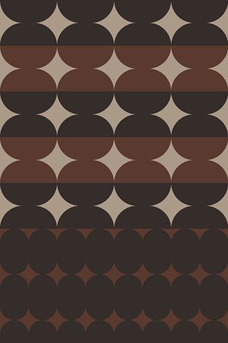 Art rétro des années 70. Motif géométrique abstrait n° 3