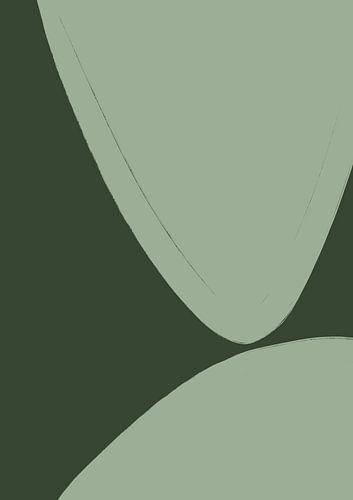 Formes courbes vertes