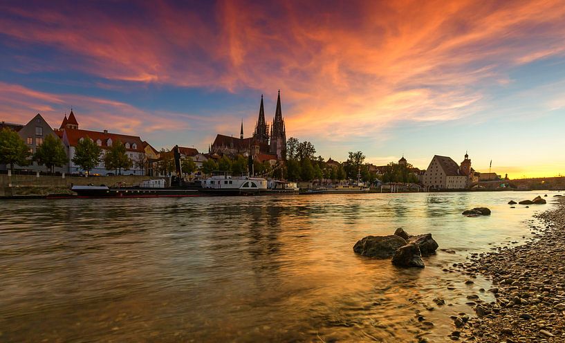 Regensburg sunset by Frank Herrmann