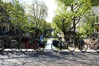 Utrecht, Oudegracht vanaf de Gaardbrug in de richting van de Hamburgerbrug
