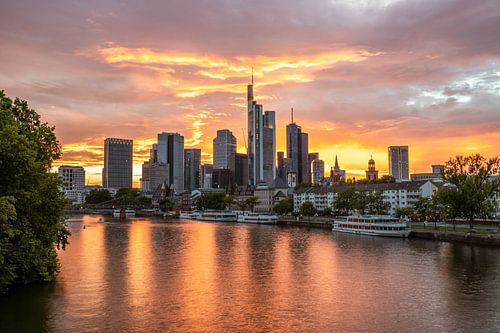 Zonsondergang Frankfurt am Main