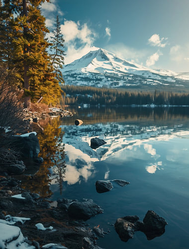 Paysage hivernal
