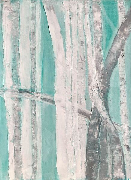 Tree meander white by Kordula Werner