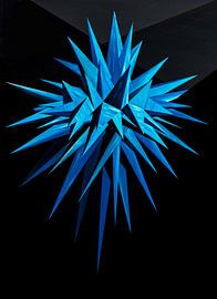 Painting Blue Star by Ton van Breukelen