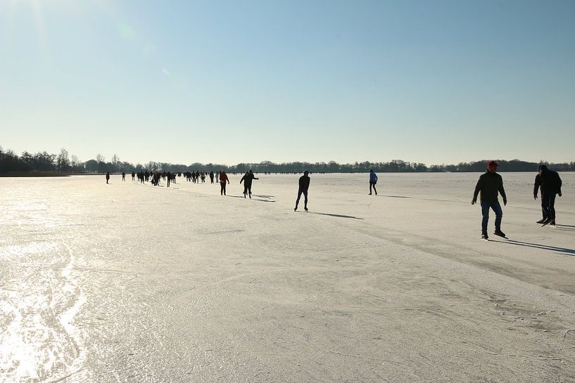 Skaters on the Nannewiid by Pim van der Horst