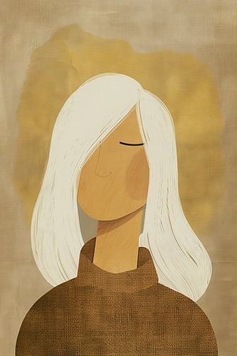 Modern minimalistisch portret van ARTEO Schilderijen