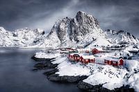 Idyllic winter landscape in Norway