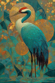 Gilded Nature II – Crane