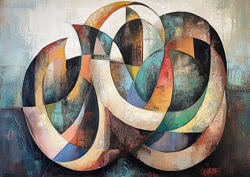 Abstrakt Buntes | Farbtanz von Wunderbare Kunst