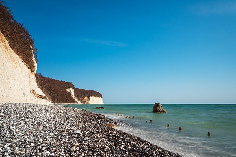 Kreidefelsen an der Küste der Ostsee auf der Insel Rügen von Rico Ködder