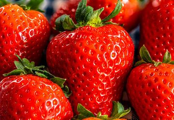 Fresh strawberries by Achim Thomae