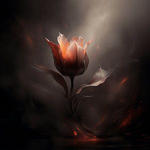 Die brennende Tulpe von Karina Brouwer