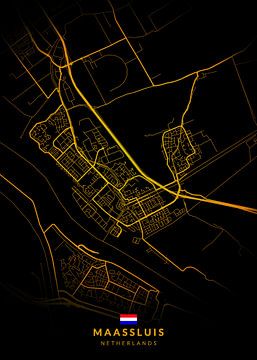 Maassluis Stadsplattegrond van Kenda Maruyama