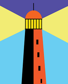 ligne vectorielle du phare sur nyai ade rustiati