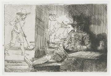 Das Marionettenspiel, Rembrandt van Rijn