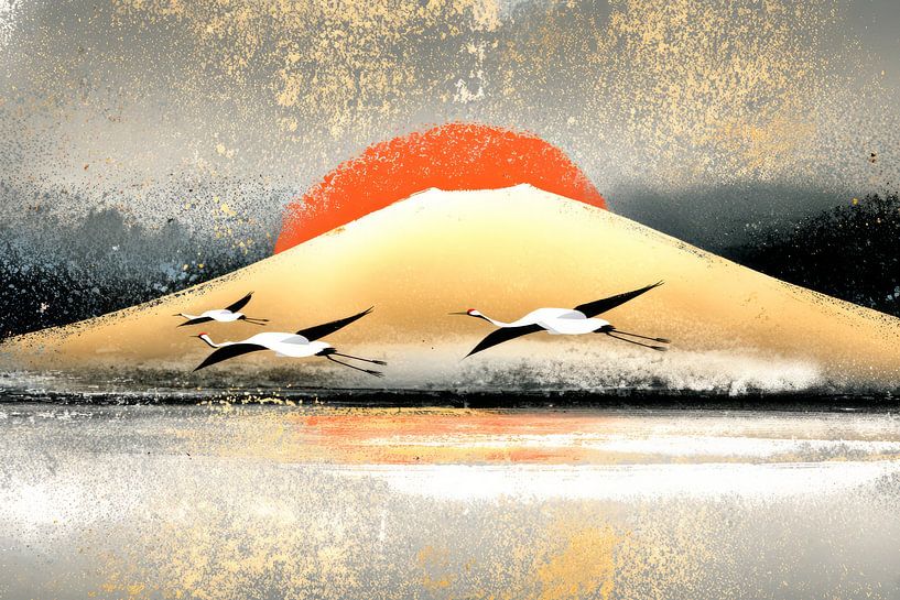 art pictural japonais minimalisme par Egon Zitter