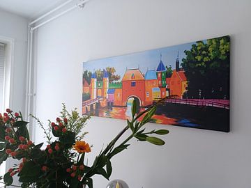 Klantfoto: Schilderij Amersfoort Koppelpoort - Amersfoorts stadsgezicht van Kunst Company