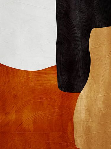 Art moderne, abstrait, organique, géométrique et coloré
