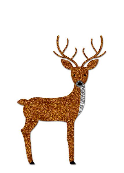 GLITTER DEER I van Pia Schneider