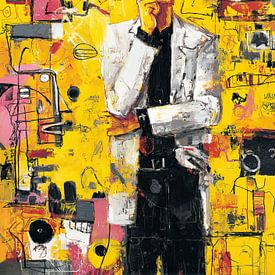 Mann Jacke | Denker von ARTEO Gemälde