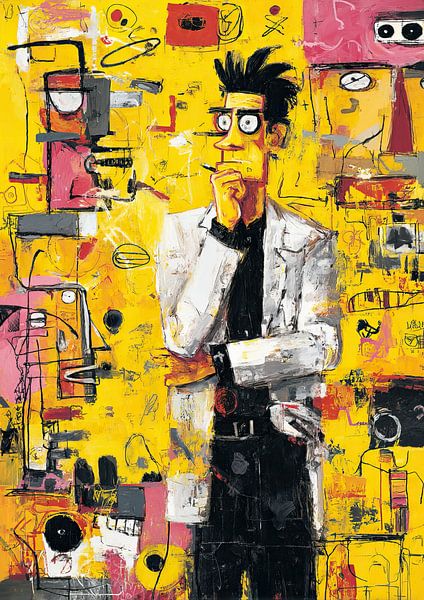 Mann Jacke | Denker von ARTEO Gemälde