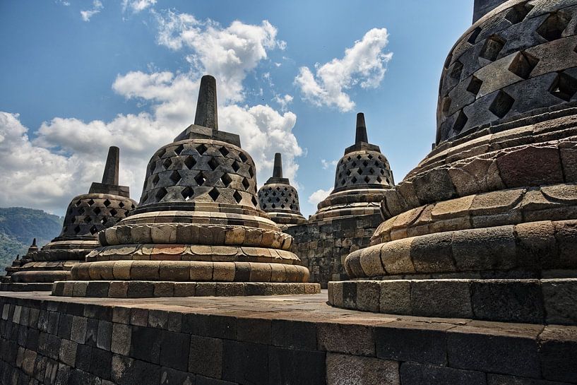 The mystical architecture of Borobudur temple by Frank Photos