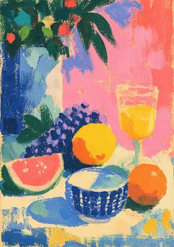 Colourful abstract still life composition by Niklas Maximilian